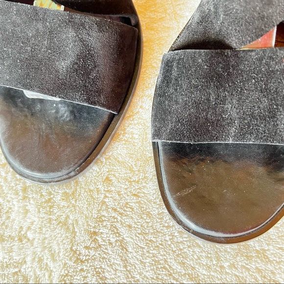 RAG & BONE CHUNKY STRAPPY BLACK LEATHER SUEDE MADRID CITY SANDAL SIZE 40 - Picture 7 of 13